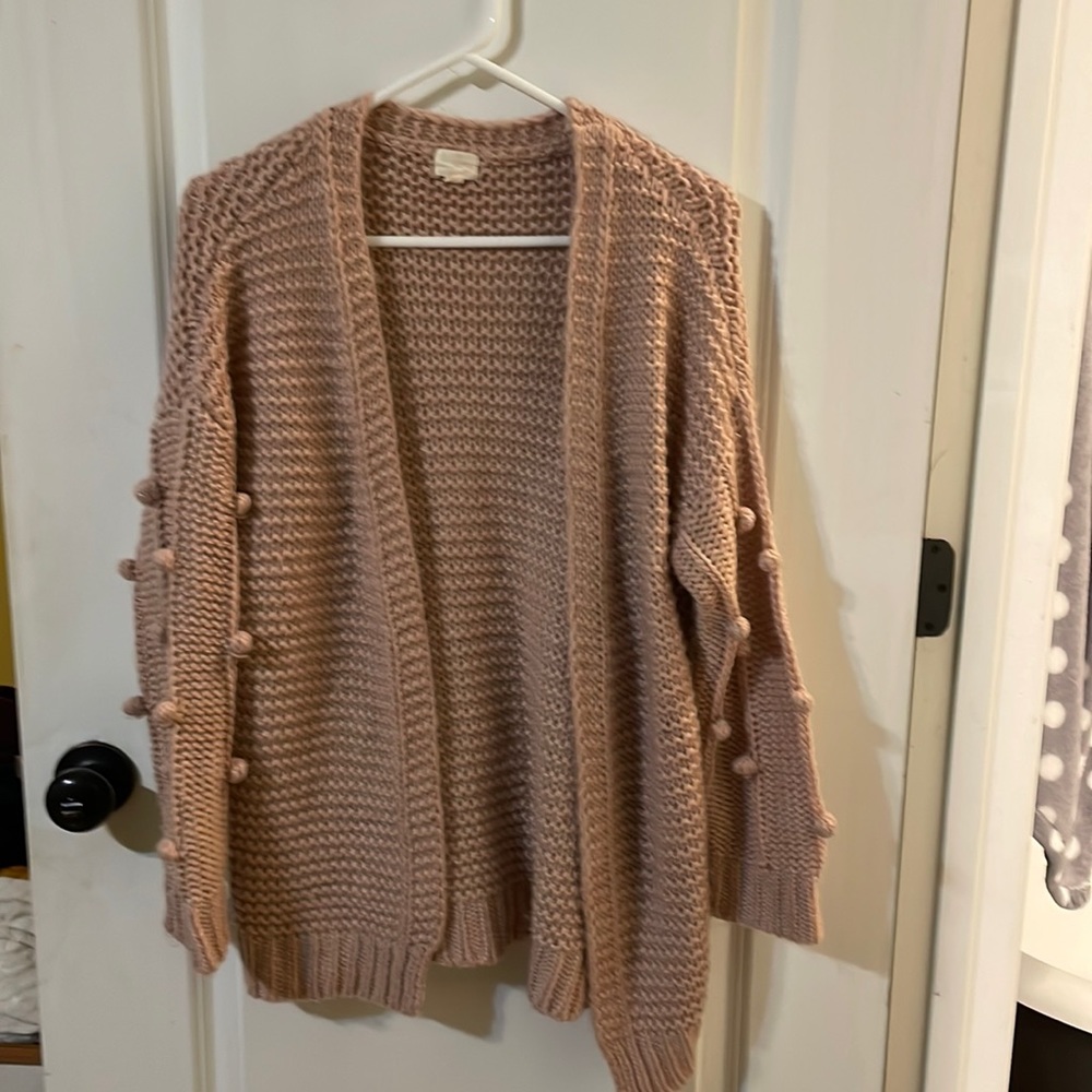 Baby pink cardigan